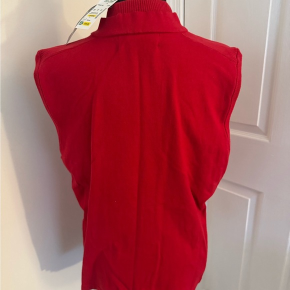 Peck & Peck Red Sweater Vest, Large NWT - Picture 4 of 7